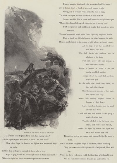 Grace Darling, por A C Swinburne de William Heysham Overend