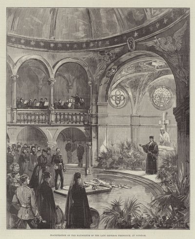 Inauguración del mausoleo del difunto emperador Federico, en Potsdam de William Heysham Overend