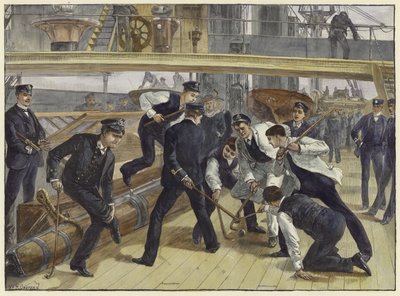 Vida a bordo de un barco de guerra de William Heysham Overend