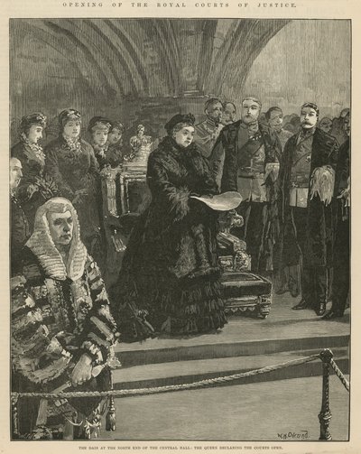 Apertura de los Tribunales Reales de Justicia de William Heysham Overend