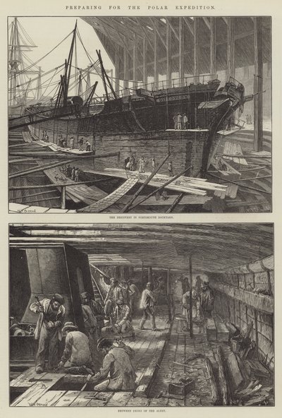 Preparándose para la expedición polar de William Heysham Overend