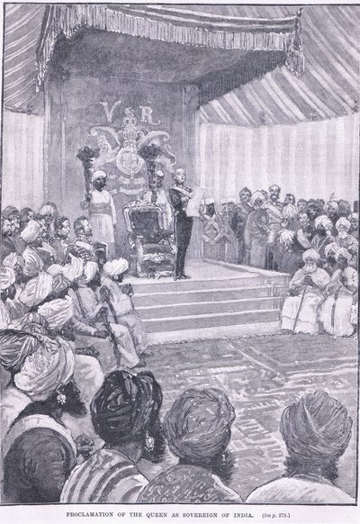 Proclamación de la Reina como soberana de la India 1858 d.C. de William Heysham Overend