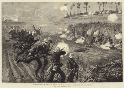 Reconocimiento en fuerza en Kindji Osman el 5 de agosto, carga de los 60 Rifles de William Heysham Overend