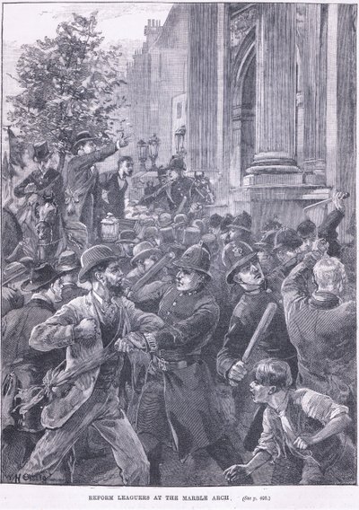 Reformistas en el Arco de Mármol 1866 AD de William Heysham Overend
