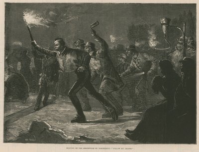 Patinaje en el Serpentine a la luz de las antorchas de William Heysham Overend