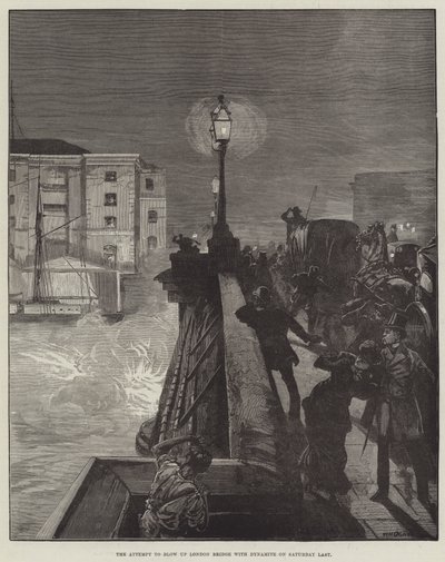 El intento de volar el Puente de Londres con dinamita el sábado pasado de William Heysham Overend