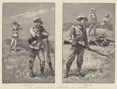Los voluntarios de fusileros coloniales de Australia de William Heysham Overend