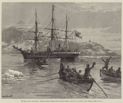 Expedición Ártica Eira, rescate del Sr. B Leigh Smith y la tripulación en el estrecho de Matotchkin, Nova Zembla de William Heysham Overend