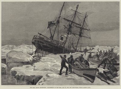 La Expedición Ártica Eira, hundimiento del Eira, 21 de agosto de 1881, frente al Cabo Flora, Tierra de Francisco José de William Heysham Overend