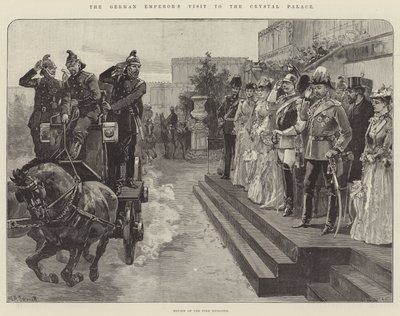 La visita del emperador alemán al Crystal Palace de William Heysham Overend