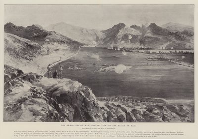 La guerra greco-turca, vista general de la batalla de Mati de William Heysham Overend
