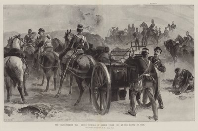 La guerra greco-turca, el príncipe Nicolás de Grecia bajo fuego en la batalla de Mati de William Heysham Overend