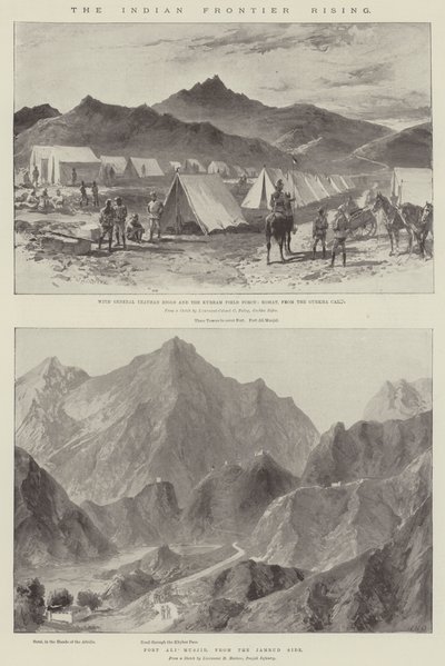 El levantamiento de la frontera india de William Heysham Overend