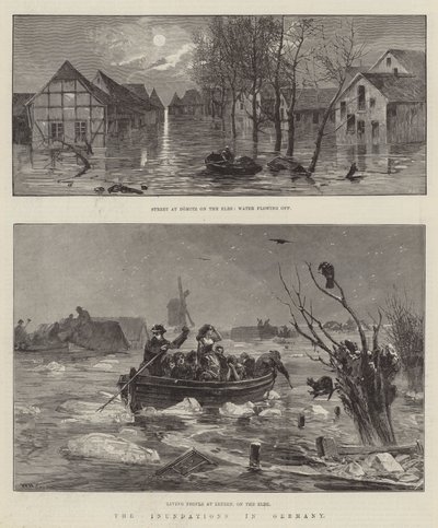 Las inundaciones en Alemania de William Heysham Overend