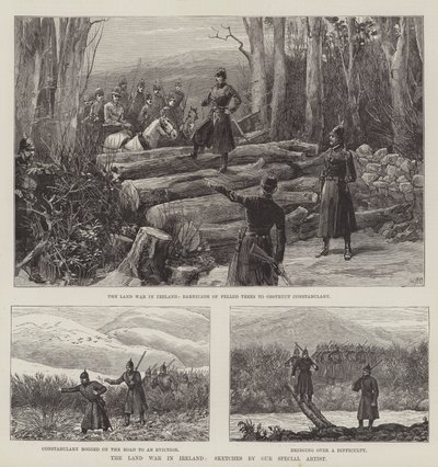 La guerra de tierras en Irlanda de William Heysham Overend