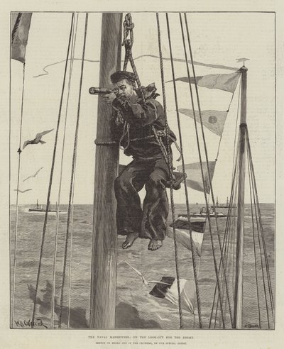 Las Maniobras Navales, en la Búsqueda del Enemigo de William Heysham Overend