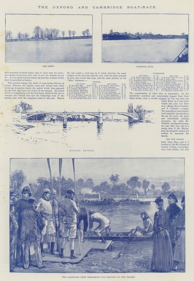 La regata de Oxford y Cambridge de William Heysham Overend