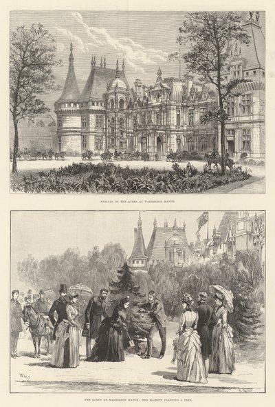 La Reina en Waddesdon Manor de William Heysham Overend