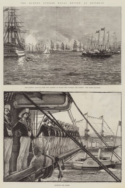 Revisión naval del jubileo de la Reina en Spithead de William Heysham Overend