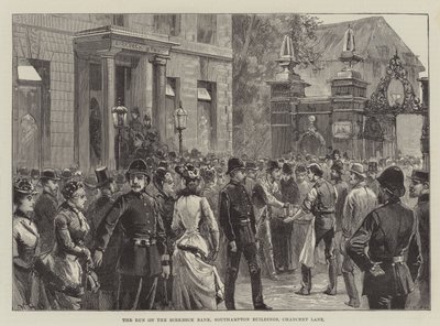 La corrida en el Banco Birkbeck, Southampton Buildings, Chancery Lane de William Heysham Overend
