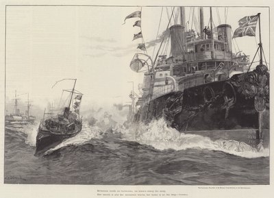 El Sanspareil, Buque Insignia de Sir Michael Culme-Seymour, en el Mediterráneo de William Heysham Overend