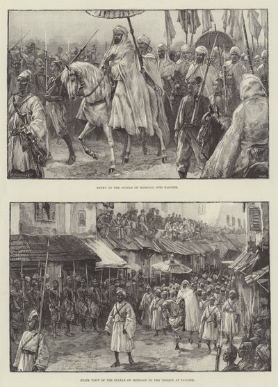 El Sultán de Marruecos en Tánger de William Heysham Overend