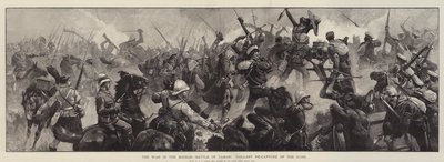La guerra en Sudán, batalla de Tamasi, valiente recaptura de los cañones de William Heysham Overend