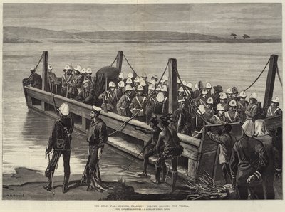 La Guerra Zulú, la columna del Coronel Pearson cruzando el Tugela de William Heysham Overend