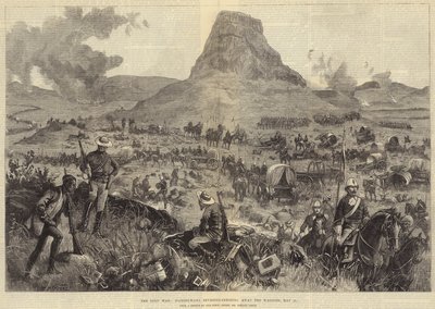 La guerra zulú, Isandhlwana revisitada, llevándose los carros, 21 de mayo de William Heysham Overend