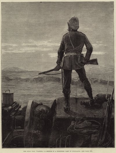 La guerra zulú, esperando de William Heysham Overend