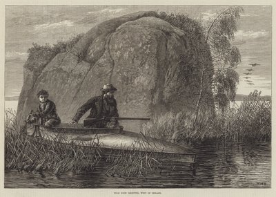 Caza de Patos Salvajes, Oeste de Irlanda de William Heysham Overend