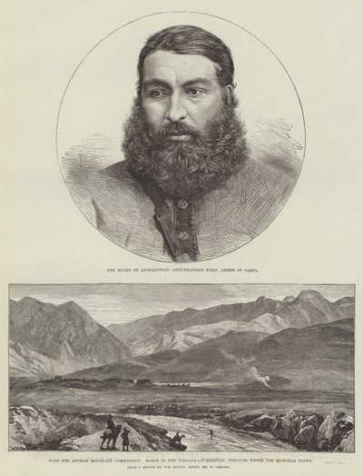 Con la Comisión de Fronteras de Afganistán de William Heysham Overend
