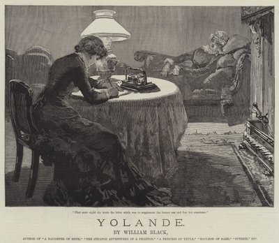 Yolande, por William Black de William Heysham Overend