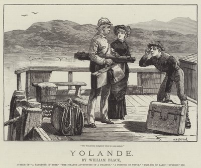 Yolande, por William Black de William Heysham Overend