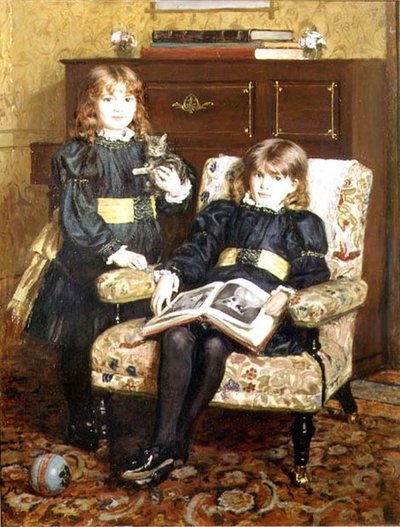 Retrato de May y Violet Craik de William Hippon Gadsby
