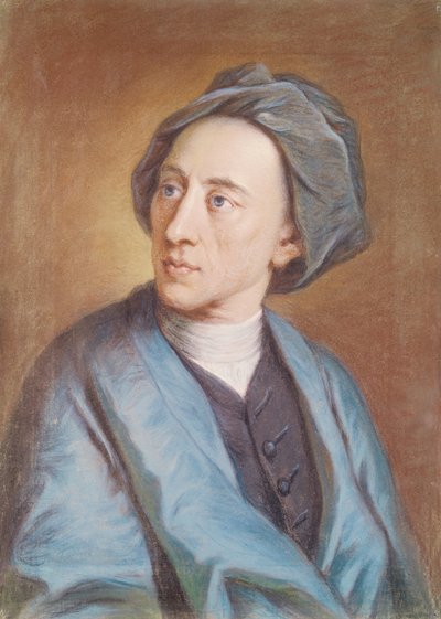 Retrato de Alexander Pope (1688-1744), c.1739-84 de William Hoare