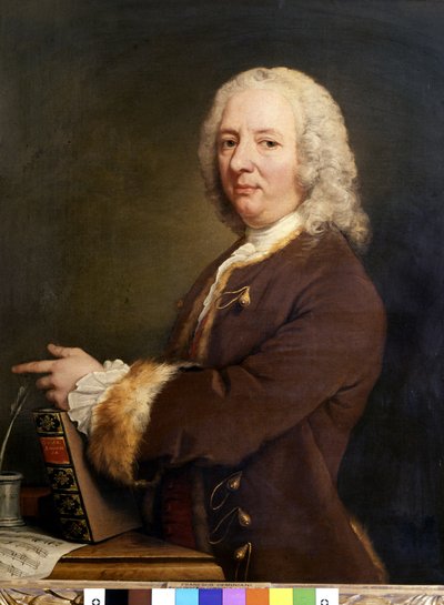 Retrato de Francesco Saverio Geminiani. Músico italiano de William Hoare