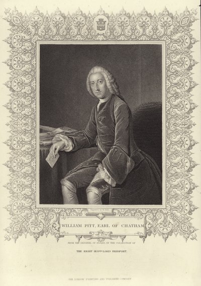 Retrato de William Pitt el Viejo de William Hoare