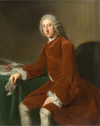 William Pitt, más tarde primer conde de Chatham (1708-1778), circa 1754 de William Hoare