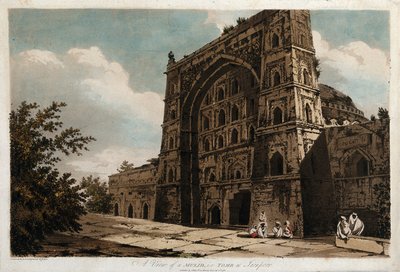 Vista de un Musjid, es decir, una tumba en Jionpoor de William Hodges