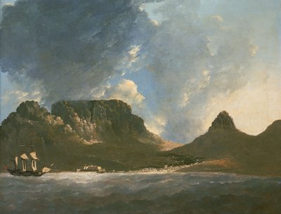 Vista del Cabo de Buena Esperanza, tomada in situ, a bordo del "Resolution". de William Hodges