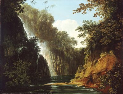 Una cascada en Tahití de William Hodges
