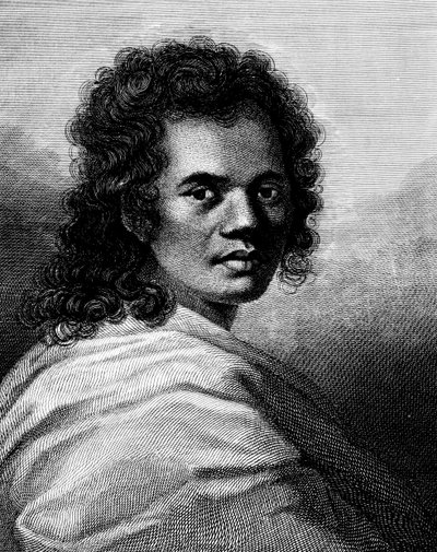 Omai, grabado por J. Caldwall, 1777 de William Hodges