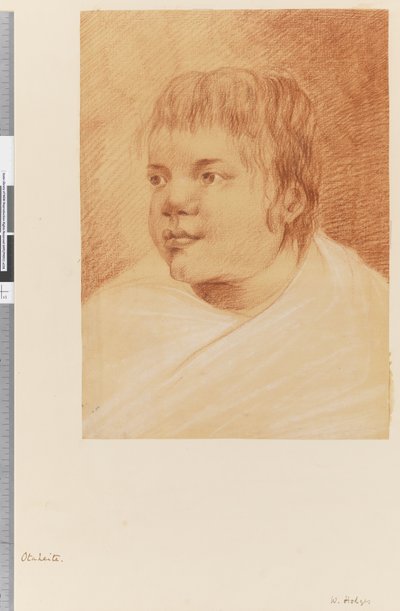 Página 18 Nativo de Otaheite, 1768-75 de William Hodges