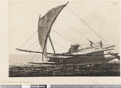 Página 20 Una gran canoa de vela de las Islas Amistosas de William Hodges
