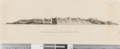 Página 25a/c 1. Dominica desde N por W hasta ESE a 1 1/2 millas de distancia de William Hodges