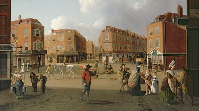 Seven Dials, Covent Garden (detalle) de William Hodges
