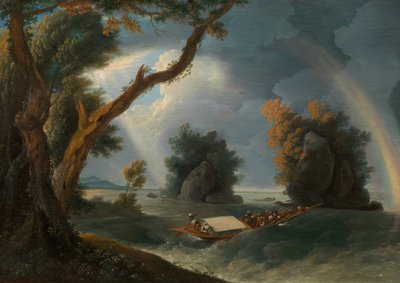 Tormenta en el Ganges, con la Sra. Hastings cerca de las Rocas Col-gon de William Hodges