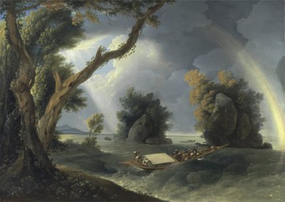 Tormenta en el Ganges, con la Sra. Hastings cerca de las rocas Colgon, c.1790 de William Hodges