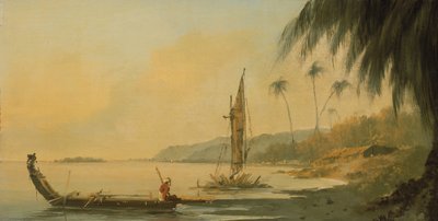 Vista desde Point Venus, Isla de Otaheite (Tahití) de William Hodges